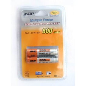 Wholesale MP AAA Ni-MH 800mAh 1.2V Rechargeable Battery