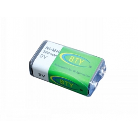 Wholesale BTY-9V Ni-MH Battery Rechargeable 9V 300mAh