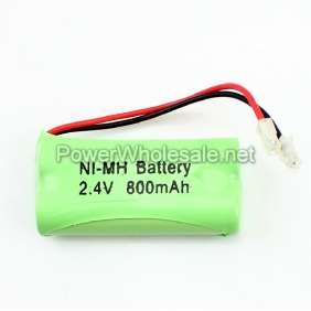 Wholesale Ni-Mh AA 800mah 2.4V Rechargeable Cordless Phone Green Battery Pack