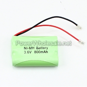 Wholesale Ni-Mh AAA 800mah 3.6V Rechargeable Cordless Phone Green Battery Pack