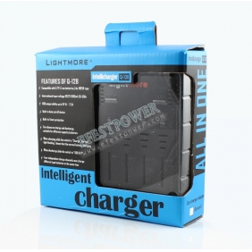 Wholesale Lightmore Q-128 3.7v Intellicharge USB Battery Charger ( US/EU plug)