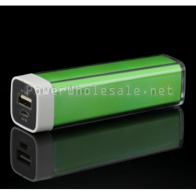 Wholesale Green 2500mAh USB External Power Bank Charger Mobile Power Supply For Mobile Phone