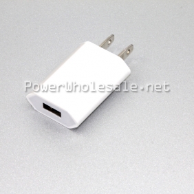 Wholesale white us plug mini usb interface adapter wall charger