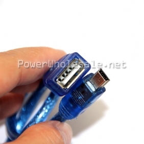 Wholesale blue color clean USB data cable for Samsung phone