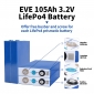 Wholesale EVE105 LF105 105Ah 3.2V LiFePO4 Prismatic Battery